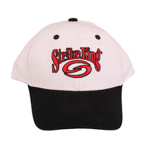Load image into Gallery viewer, Sk Strctred Cap,white&amp;black With Red Logo