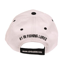 Load image into Gallery viewer, Sk Strctred Cap,white&amp;black With Red Logo