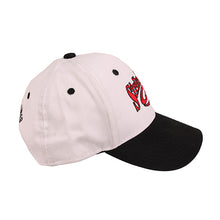 Load image into Gallery viewer, Sk Strctred Cap,white&amp;black With Red Logo