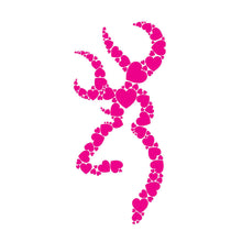 Load image into Gallery viewer, Decal, Heart Buckmark Pink
