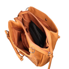 Load image into Gallery viewer, Concealed Carry Tote Bag-brown W-black
