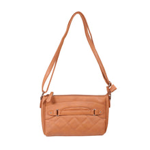 Load image into Gallery viewer, Quilted Cross Body Bag- Brown