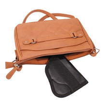 Load image into Gallery viewer, Quilted Cross Body Bag- Brown