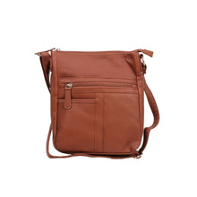 Load image into Gallery viewer, Messenger Crossbody Bag- Brown