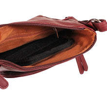 Load image into Gallery viewer, Messenger Crossbody Bag- Red