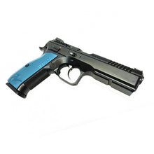 Load image into Gallery viewer, Cz Shadow 2,9mm,black Polycoat,blue Grips