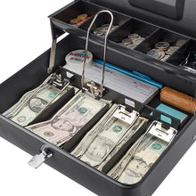 Load image into Gallery viewer, 12" Register Style Cash Box W- Key Lock
