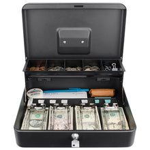 Load image into Gallery viewer, 12" Register Style Cash Box W- Key Lock