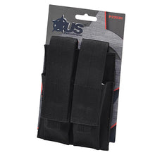 Load image into Gallery viewer, Double Pistol Mag Pouch - Black 4"x5"x1"