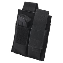 Load image into Gallery viewer, Double Pistol Mag Pouch - Black 4"x5"x1"