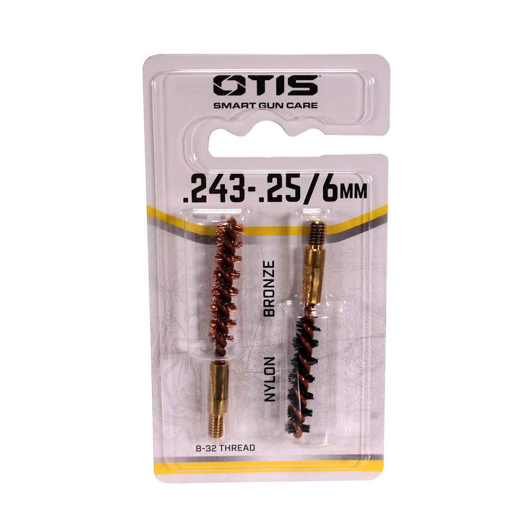 .243-.25-6mm Bore Brush 2pk (1nyl-1brnz)