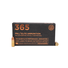 Load image into Gallery viewer, 9mm,115gr,elite Ball 365,fmj,box-50