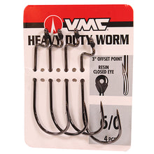 Load image into Gallery viewer, Heavy Duty Worm Hook Black Nickel #6-0
