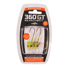 Load image into Gallery viewer, 360gt Sb Swmmr Jig 4.5"-1-4oz Chrtrse Ice