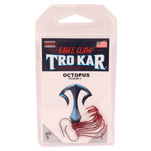 Load image into Gallery viewer, Trokar Long Shank Octopus Red Tk503r-1
