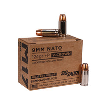 Load image into Gallery viewer, 9mm +p,124gr,elite V-crown M17,jhp,box-20