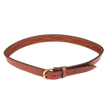 Load image into Gallery viewer, B9 Fancy Stitched Belt Tan  32"