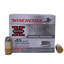 Load image into Gallery viewer, Supx 45 Auto 185gr Silvrtip Hp-20