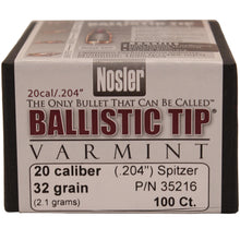 Load image into Gallery viewer, 204 Cal 32gr Ballistictip(100 Ct)