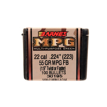 Load image into Gallery viewer, 22476 223 Cal.224" 55gr  Mpg Fb -100
