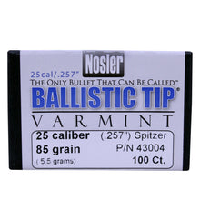 Load image into Gallery viewer, 25 Cal 85gr Ballistictip (100 Ct)