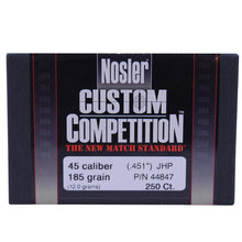 Load image into Gallery viewer, 45 Cal 185gr Custcmp Jhp (250 Ct)