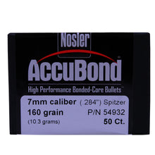 Load image into Gallery viewer, 7mm 160gr  Accubond (50 Ct)