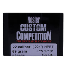 Load image into Gallery viewer, 22 Cal 69gr Custcmp Hpbt (100 Ct)