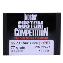 Load image into Gallery viewer, 22 Cal 77gr Custcmp Hpbt (100 Ct)