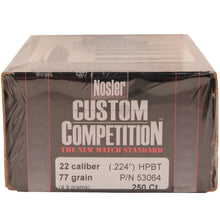Load image into Gallery viewer, 22 Cal 77gr Custcmp Hpbt (250 Ct)
