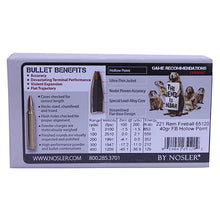 Load image into Gallery viewer, 221 Rem Fireball 40gr Fbhp -20
